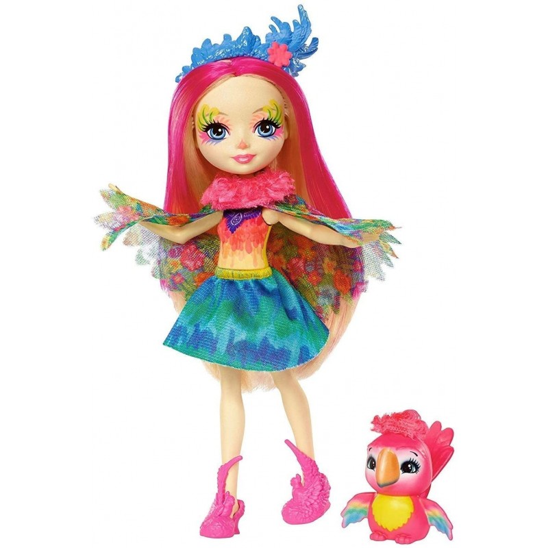 Enchantimals - Muñeca Peeki Parrot -...