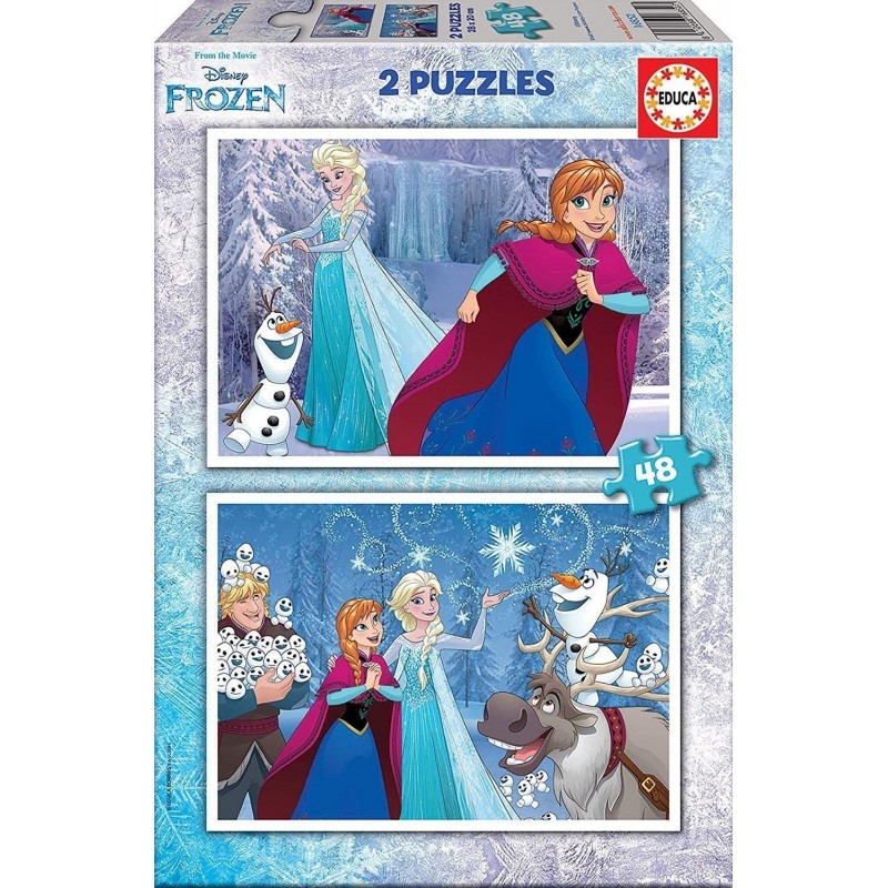 Educa - Frozen, 2 Puzzles infantiles...