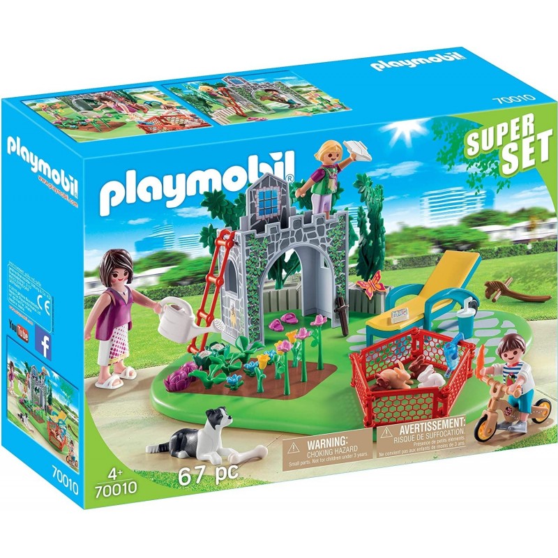 PLAYMOBIL - Super Set Familia Jardín...