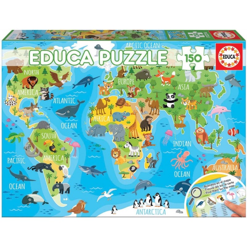 Educa- Mapamundi Animales Puzzle...