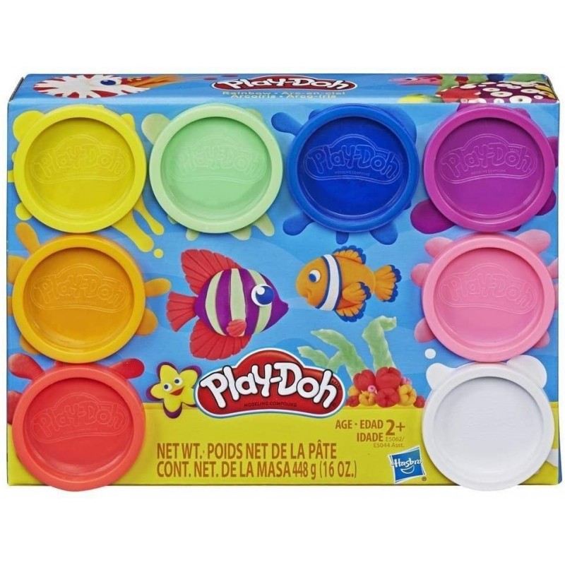 Play-Doh Pack 8 Botes Arcoiris...