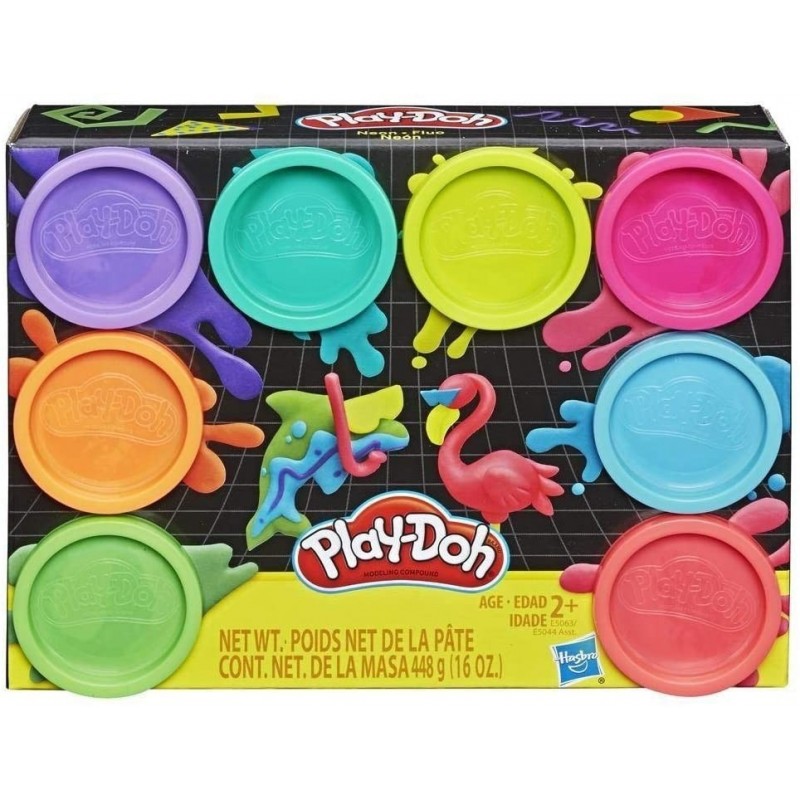 Play-Doh Pack 8 Botes Neon (Hasbro...