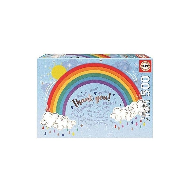 Educa- Puzzle 500 Rainbow Gracias 18893,