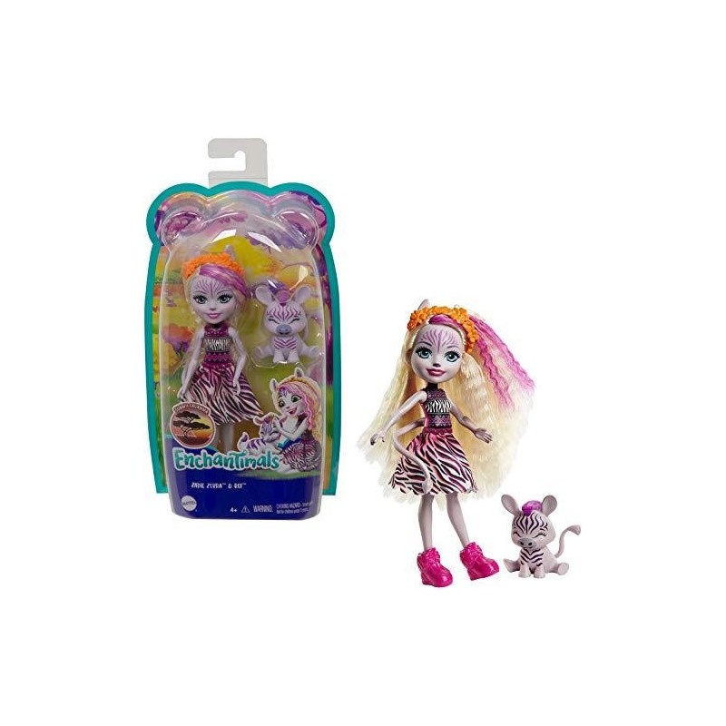 Enchantimals Zadie Zebra y Ref Muñeca...