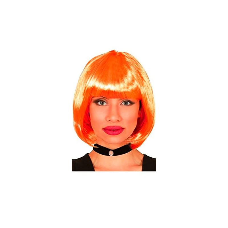 FIESTAS GUIRCA Orange Bob Wig 100 GR....