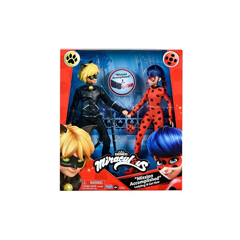 Ladybug: Pack de 2 Muñecas Miraculous...