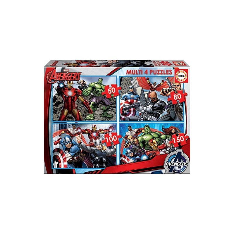 MULTI 4 PUZZLES AVENGERS