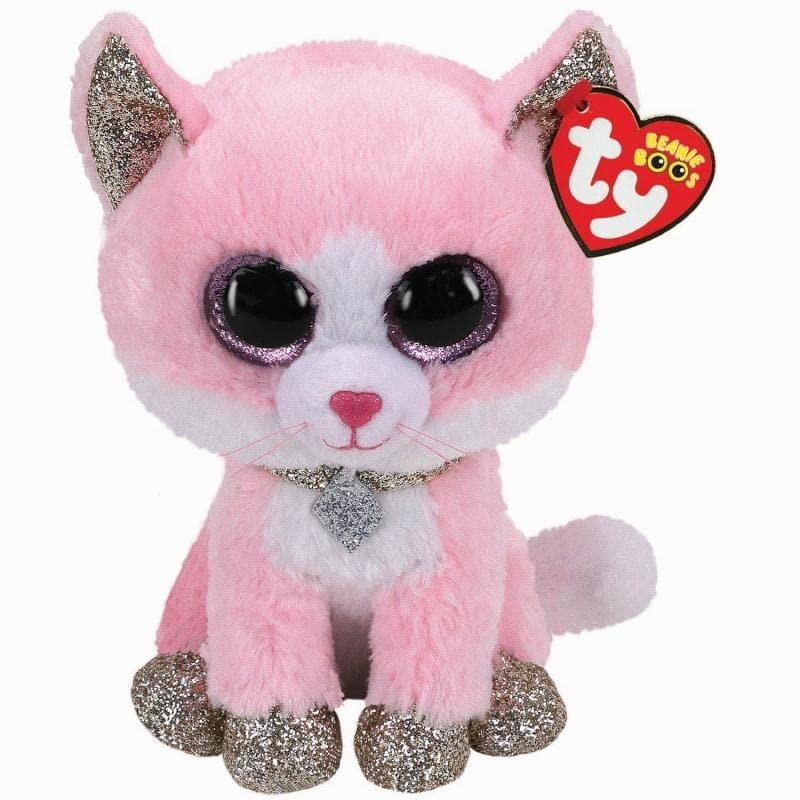 BEANIE BOO FIONA PINK CAT 24CM