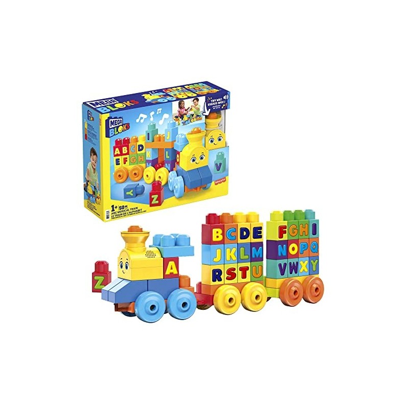 Mega Bloks Tren musical ABC, juguete...