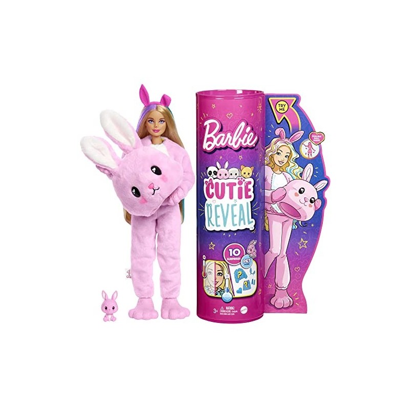 Barbie Cutie Reveal Muñeca Conejo...