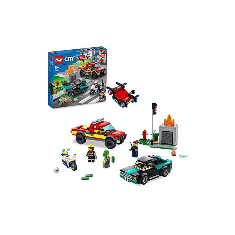 LEGO 60319 City Rescate de Bomberos y...