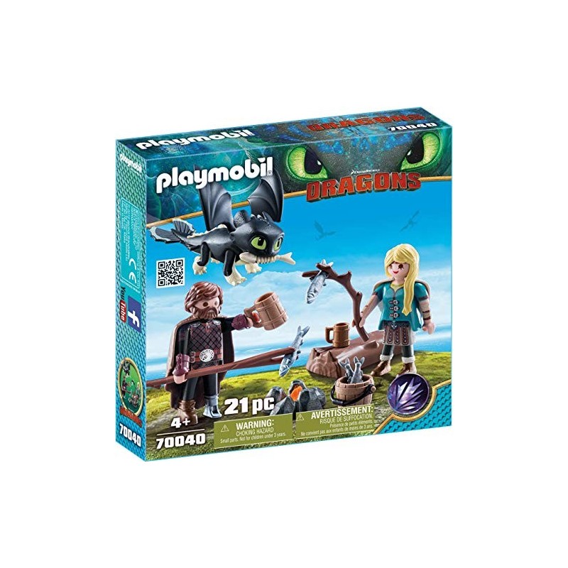 Playmobil Hipo y Astrid con Bebé Dragón