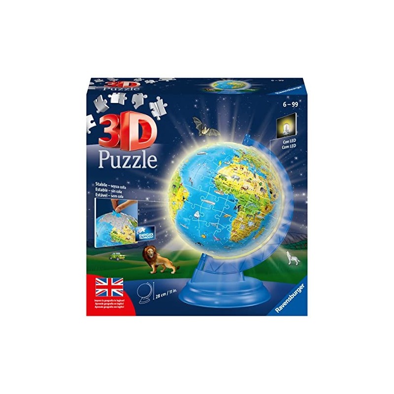 Ravensburger - 3D Puzzle Globo Night...