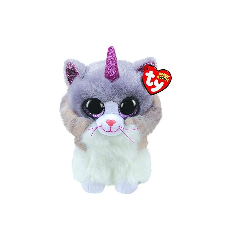 TY- Asher Cat W/Horn-Boo Med Peluche,...