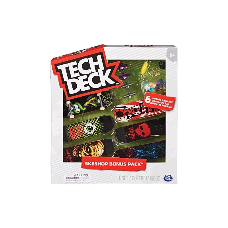 Tech Deck - Finger Skate - Pack 6...