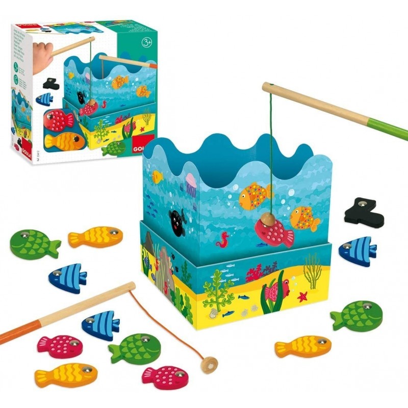 JUEGO DE PESCA MADERA