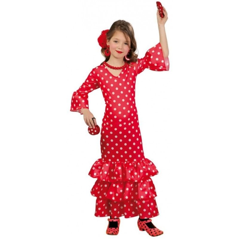 Disfraz de Flamenca (Talla 4-6 años)