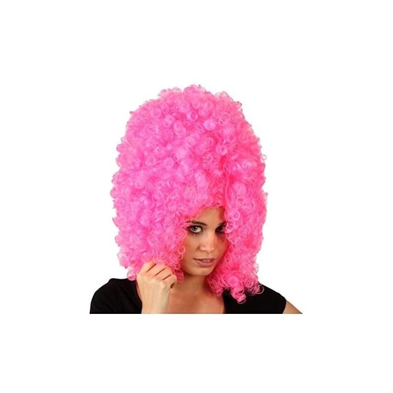 Carassa Peluca afro rosa mujer