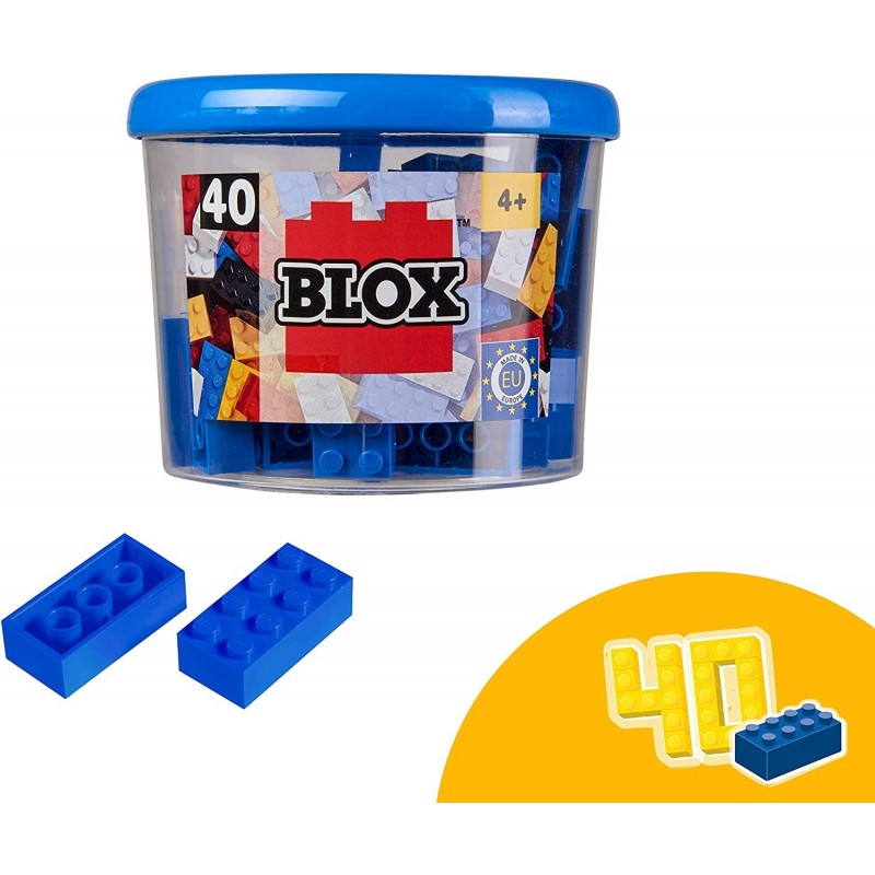 Blox - Bote de 40 Bloques, Color Azul...