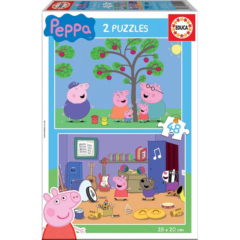 Educa - Peppa Pig, 2 Puzzles...