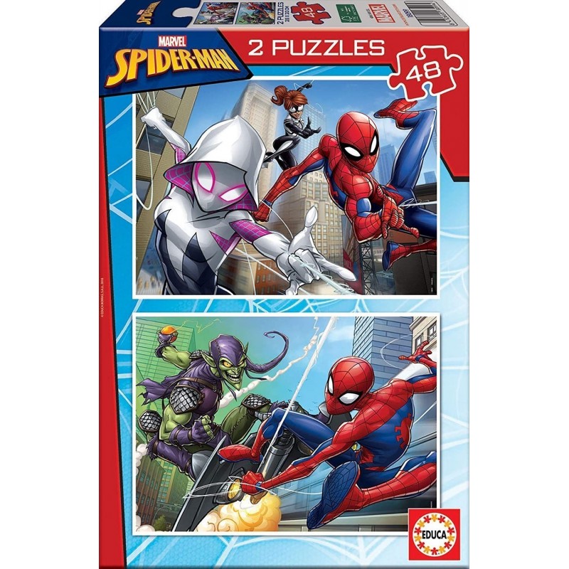 Educa Spider-Man, 2 Puzzles...