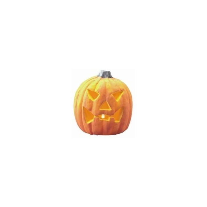 Calabaza halloween con luz 16 cm