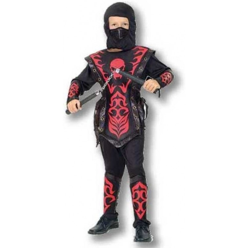 Disfraz niño Ninja Rojo - talla 4 - 6...