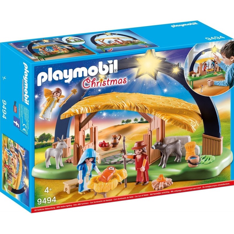 PLAYMOBIL Christmas Belén con Luz y...