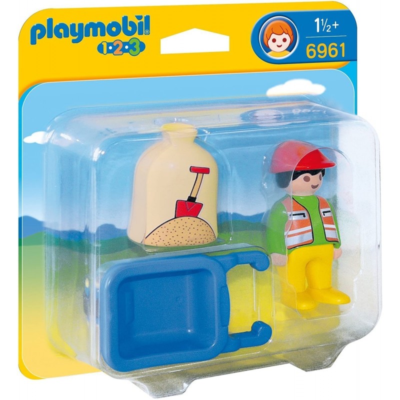 PLAYMOBIL - Trabajador con Carretilla...