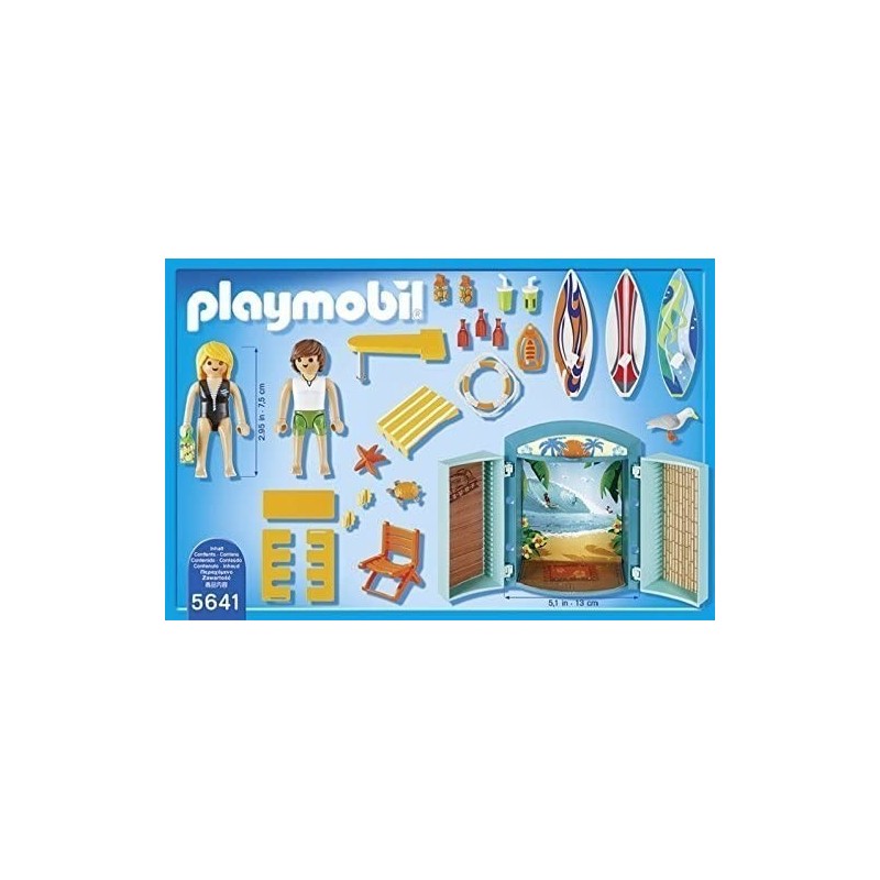 PLAYMOBIL- Cofre Tienda Surf, única...