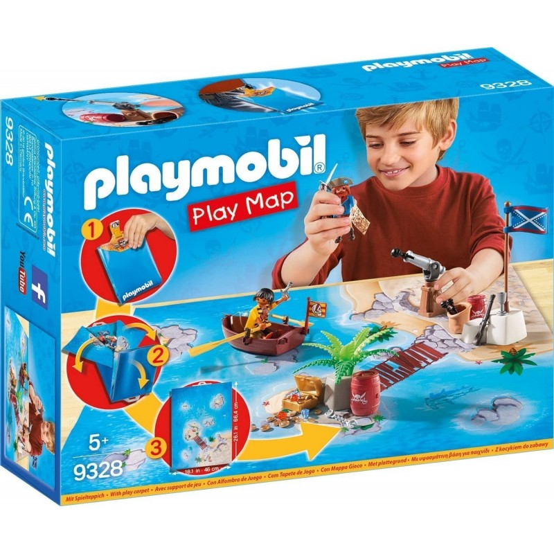 PLAYMOBIL- Play Map Piratas del...