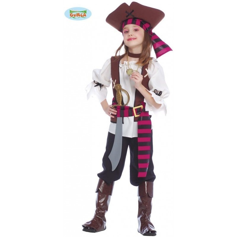 Disfraz Pirata Siete Mares Para Niña...